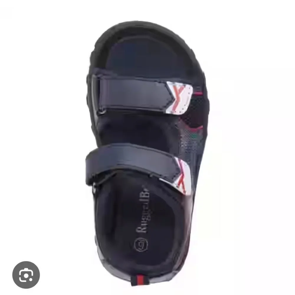 Rugged Bear Boys' 4 Double Hook & Loop Open Toe Sport Sandals - New